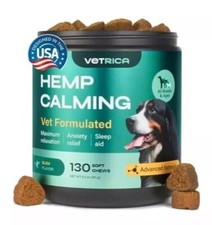 Vetrica Hemp Calming Soft Chews for Dogs - Duck Flavor - 130ct - Exp 08/2027