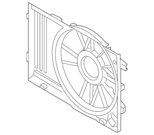 Cubierta del ventilador para Hyundai (P/N 25350-2E400)