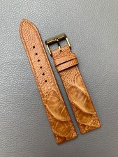 Genuine Real Ostrich skin leather watch strap band 16 17 18 19 20 21 22 23 24mm