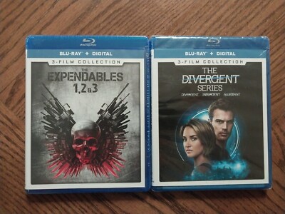 The Expendables Trilogy + The Divergent Series: 3-Film Collection (Blu-ray)