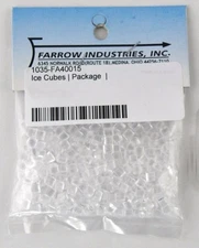 1/2+OUNCE MINIATURE REALISTIC ICE CUBES FOR DOLLHOUSE or FAIRY GARDEN ACCESSORY