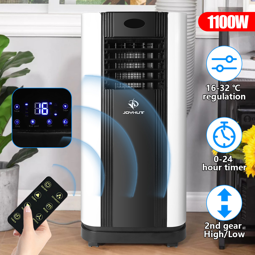 JOYHUT 1100W Portable Air Conditioning 9000BTU Mobile Remote Cooling 24H Timer