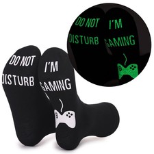 Do Not Disturb Im Gaming Socks, Funny Gamer Gift, Teen Boys, Men, Women