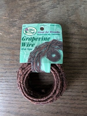 Fibre Craft Grapevine Wire 25 feet for Wreaths