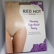 RED HOT by SPANX 1841 High Waist Shaping High Waist Pantyhose Barest Bare Size 3
