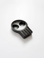 Charcoal Concrete Stone Minimalist Industrial SKULL ASHTRAY 1.75" x 3.5" x 5"