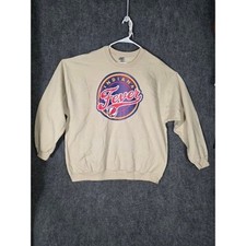 Indiana Fever Gildan Heavy Blend Crewneck Sweatshirt Men 2XL Tan Logo Basketball