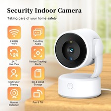 Tuya 3MP WiFi Indoor Security Camera Mini PTZ Pet Baby Monitor Two Way Audio Cam