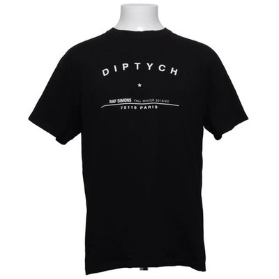 Raf Simons, T-shirt, Größe: S, Schwarz, Baumwolle, Print, Herren #ks2