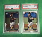 2 Card Lot 🖤💛 2023 Bowman Draft - PAUL SKENES PSA 6 1st Paper Chrome 🌟 BDC-14