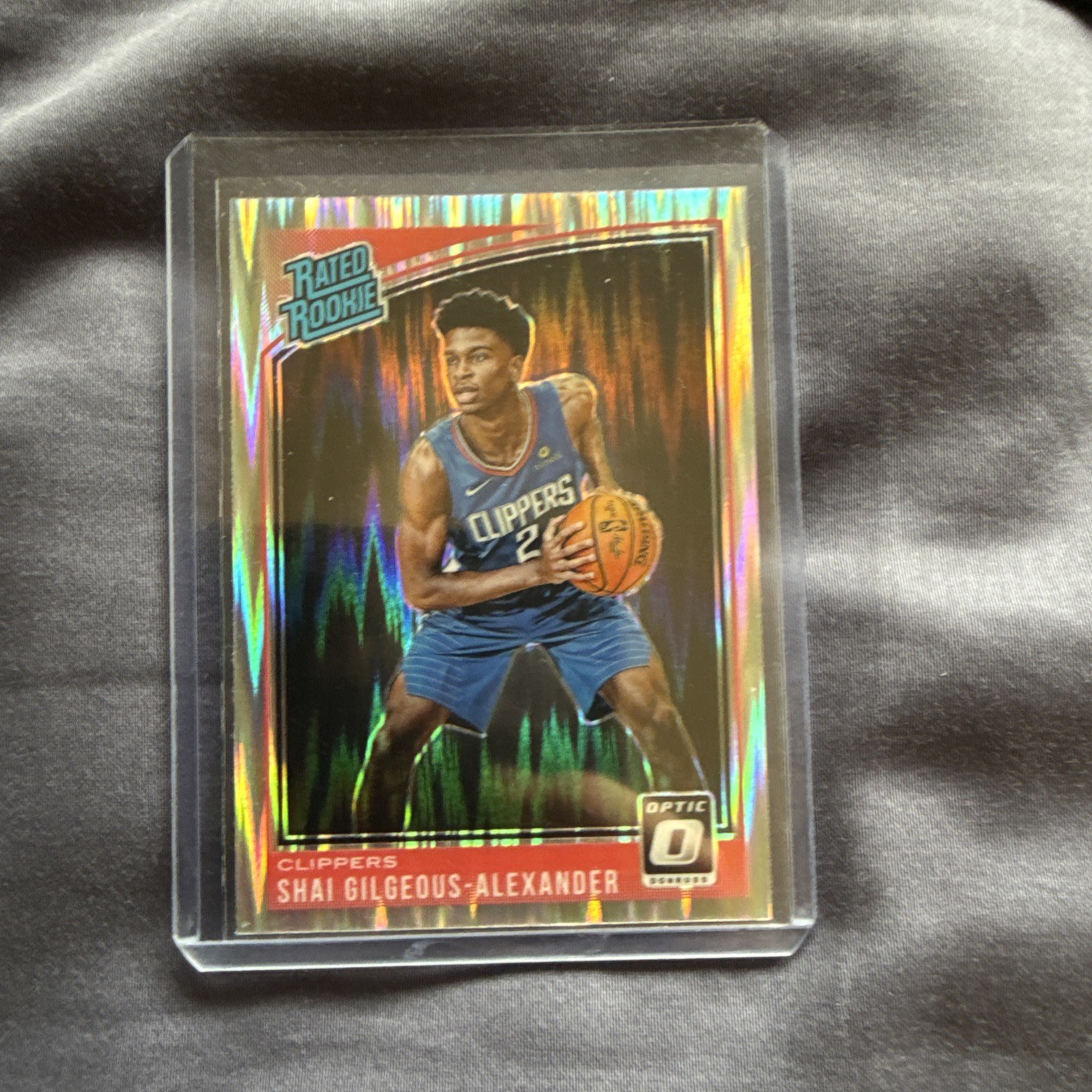 Shai Gilgeous Alexander RC 2018-19 Optic RATED ROOKIE SHOCK Prizm Card #162 NICE