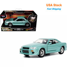 Fast Furious Brian's Nissan Skyline GT-R R34 32586 Jada Diecast Car 5'' 1:32