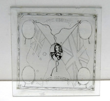 ANTIQUE FOR EMPIRE AND HONOUR FLAG GLASS MAGIC LANTERN PHOTO SLIDE