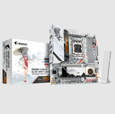 Gigabyte B850M AORUS ELITE WIFI7 ICE-P AM5 AMD Ryzen 9/8/7000 Series Processors