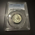 1949 Washington Quarter PCGS MS65 - 90% Silver