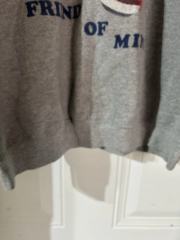 Sudadera polar Budweiser gris gráfica usada en excelente estado, talla M camisetas de comida chatarra Foto 4 de 4