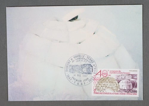 MayfairStamps French Antarctic Territory FDC 1987 French Polar Expedition Annive