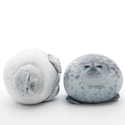 Chubby 3D Plush Seal Pillow Stuffed Toy for Kids Girls Sleep Gift 7.87 Inch