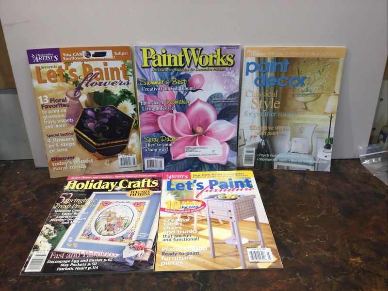 Craft And Painting Magazines (Lot Of 5)