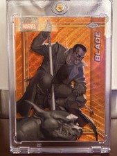 2026 Topps Chrome Marvel BLADE #17 Orange RayWave Refractor /25 SSP