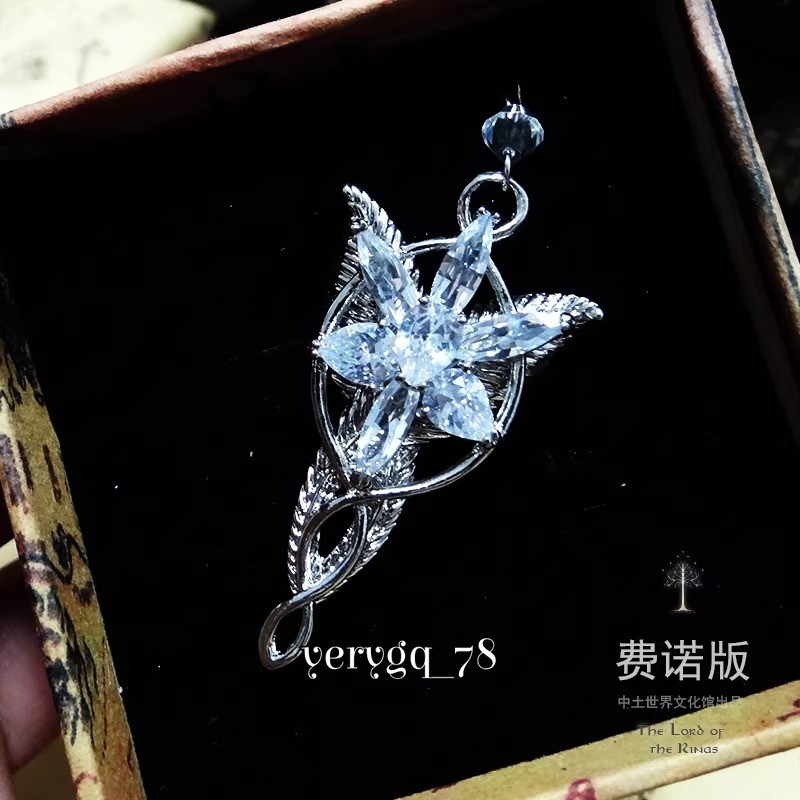 El Señor de los Anillos Arwen Evenstar Colgante Collar Joyería Accesorio Regalos de Navidad