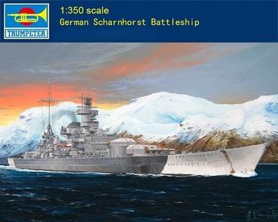 Trumpeter 05361 1/350 Scale German Scharnhorst Battleship Assembly Model Kit