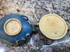 Vintage Roseville Bushberry Candlestick and Sugar Bowl. Both As Is — photo 2