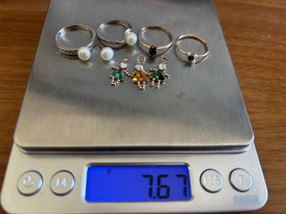 10K White and Yellow Gold Scrap or Not Lot 7.67 Grams Total Weight