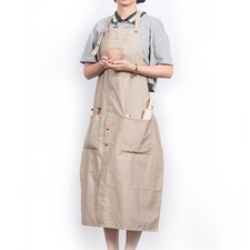 Pottery Apron with Tool Pockets Split Leg Anti-Oil Clay Apron Ceramics Apron