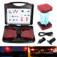 Magnetic Wireless Tail Lights for Trailer, 2025 Upgraded Wireless Trailer Lights