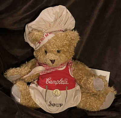 1995 Campbell s Soup Chef Teddy Bear 1st Edition 222/2400 Good condition