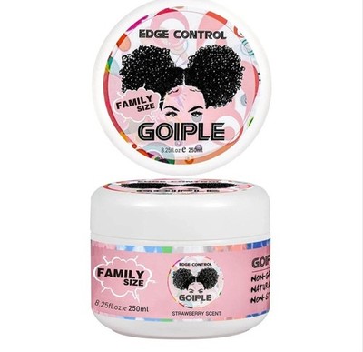 Strong Hold Edge Control Wax for Black Hair, Non-Greasy, 4Oz, Strawberry Scent