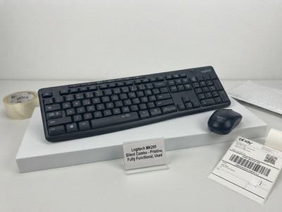 Logitech MK295 Silent Combo Tastatur Maus Set, Französisch, QWERTZ DE, schwarz