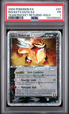 Rocket's Entei ex 97/109 EX Team Rocket Returns Pokemon TCG
