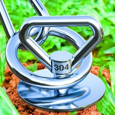 Dog Stake and 30ft Cable,Dog Tie Out Stake,360  Swivel Dog Runner for Yard,