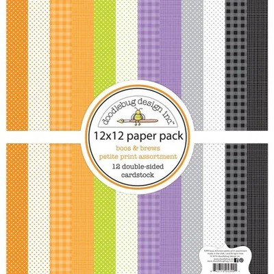 Doodlebug Paper Pad Karten Scrapbooking 12x12 Boos And Sude Scrap