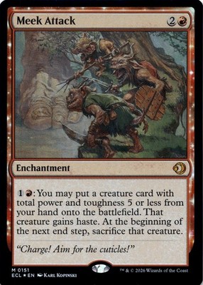Meek Attack FOIL Lorwyn Eclipsed Magic MTG NM