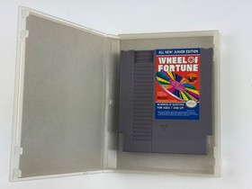 Wheel of Fortune Junior Edition (Nintendo NES, 1989) Cartridge w/ Clamshell Case