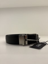 Cintura in pelle martellata reversibile bicolore