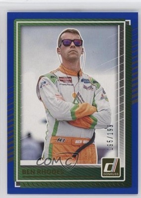 2025 Panini Donruss NASCAR Blue 195/199 Ben Rhodes #63 5g8