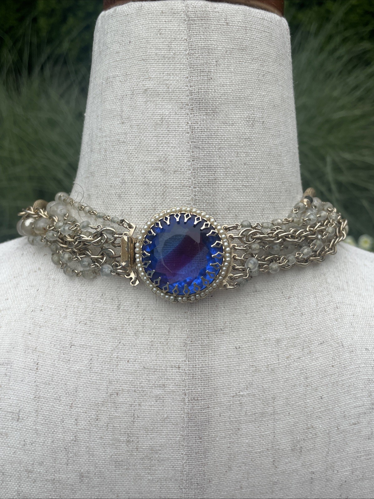 Vintage Unsigned Vendome Multi-Stranded Collar Ne… - image 6