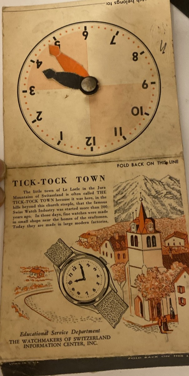 Watchmakers of Switzerland Information Center Educational Clock