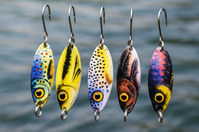 Spoon Forelle Forellenköder Raubfisch Trout Köder 5er-Set 3D