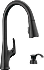 Delta Hyde Pull-Down Kitchen Faucet Matte Black-Certified Refurbished