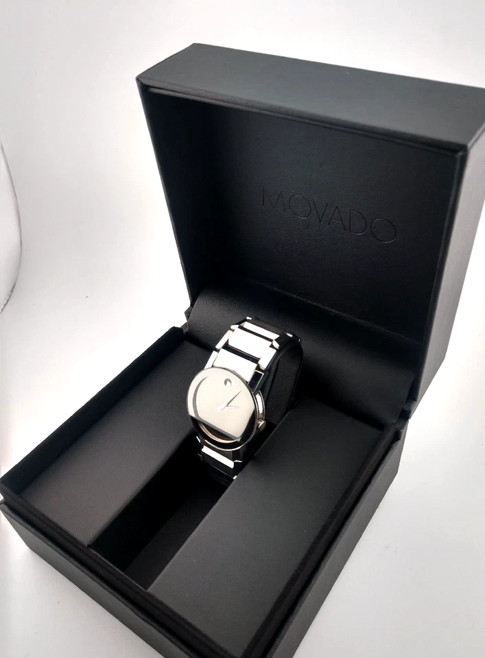 Reloj Museo Clásico Movado Para Hombre Espejo Zafiro Modelo #84.G1.2896 - ¡Excelente!! Foto 4 de 4