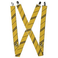 Buckle-Down Suspenders - Hufflepuff Crest/Stripe Yellow/Black Access (Us Import)