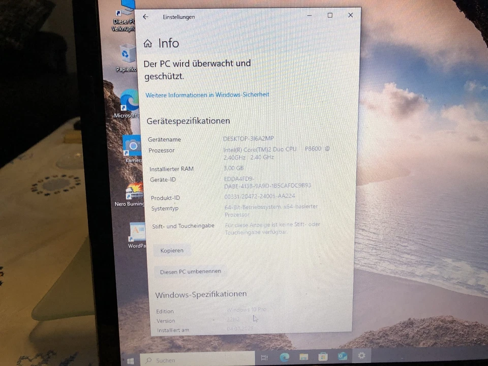 Notebook HP Pavilion DV7 Win 10 Prof 64 Bit 2 Festplatten - Bild 2 von 4