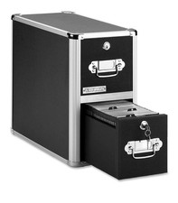 Vaultz Commercial Locking CD Cabinet 2 Drawer With Keys- 6 Free CD b00027bmsk