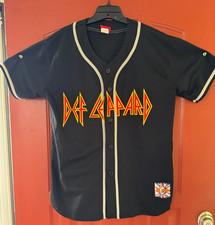 DEF LEPPARD 77 BASEBALL JERSEY BRAVADO LARGE 22.5x32" 