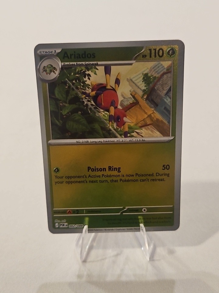 Ariados 002/088 Reverse Holo Common Mega Evolution: Perfect Order Pokemon TCG
